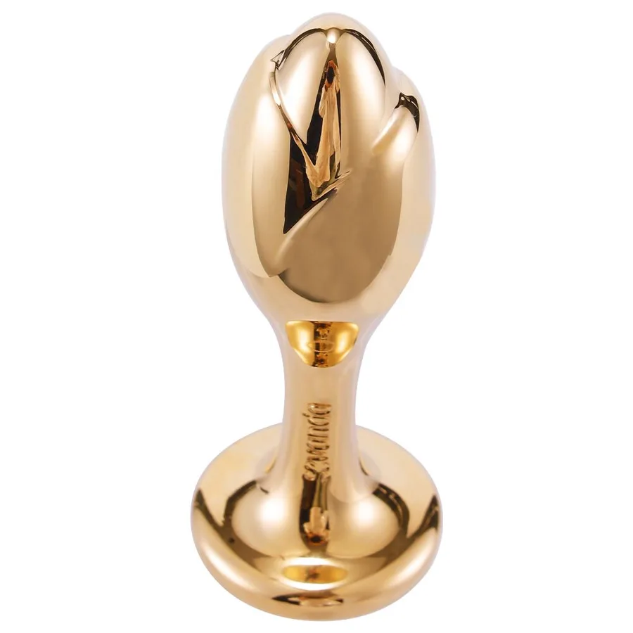 Анальная пробка с флоггером LOCKINK SEVANDA White Pony-Tail Anal Rose-shape Plug