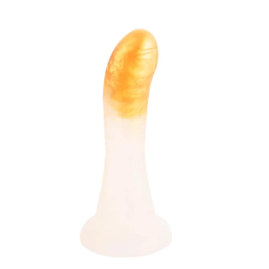 Страпон LOCKINK SEVANDA Queen Sheba Strapon Golden Dildo, регулируемые крепления, силиконовый дилдо