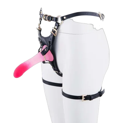 Страпон LOCKINK SEVANDA Queen Sheba Strapon Pink Dildo, регульовані кріплення, силіконовий дилдо