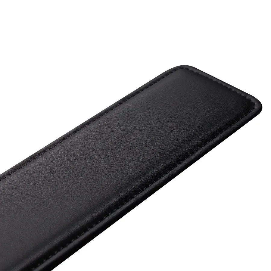 Паддл LOCKINK SEVANDA Braided-handle Spanking Paddle, чорно-червоний, гладенький, з плетінням на ручці