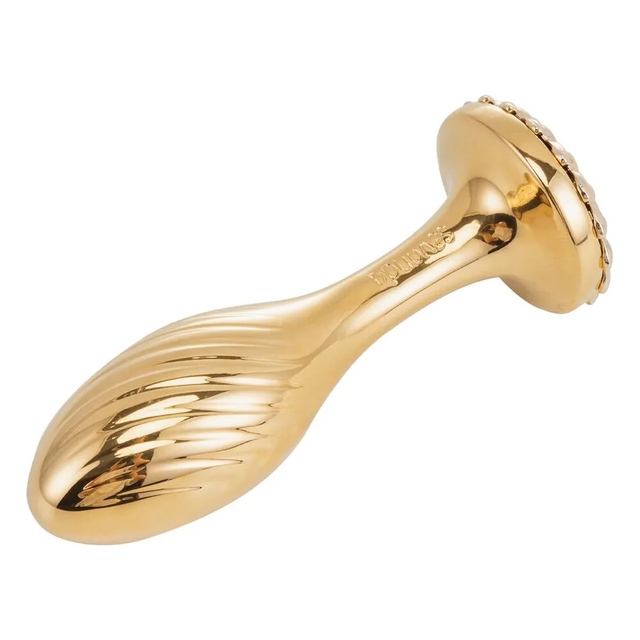 Металева анальна пробка LOCKINK SEVANDA Pearl Pear-shape Anal Plug, зі штучною перлиною