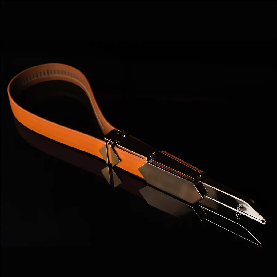 Регулируемая шлепалка LOCKINK Adjustable Slapper for Impact Play, коричневая, натуральная кожа