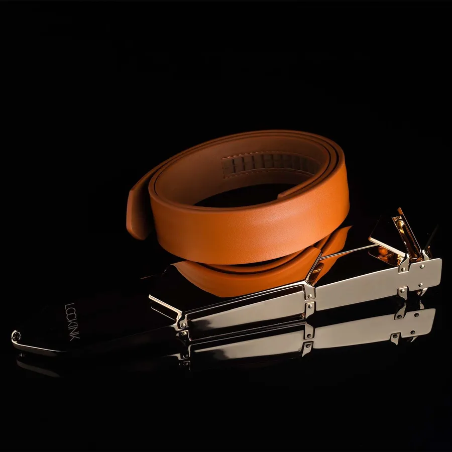 Регулируемая шлепалка LOCKINK Adjustable Slapper for Impact Play, коричневая, натуральная кожа