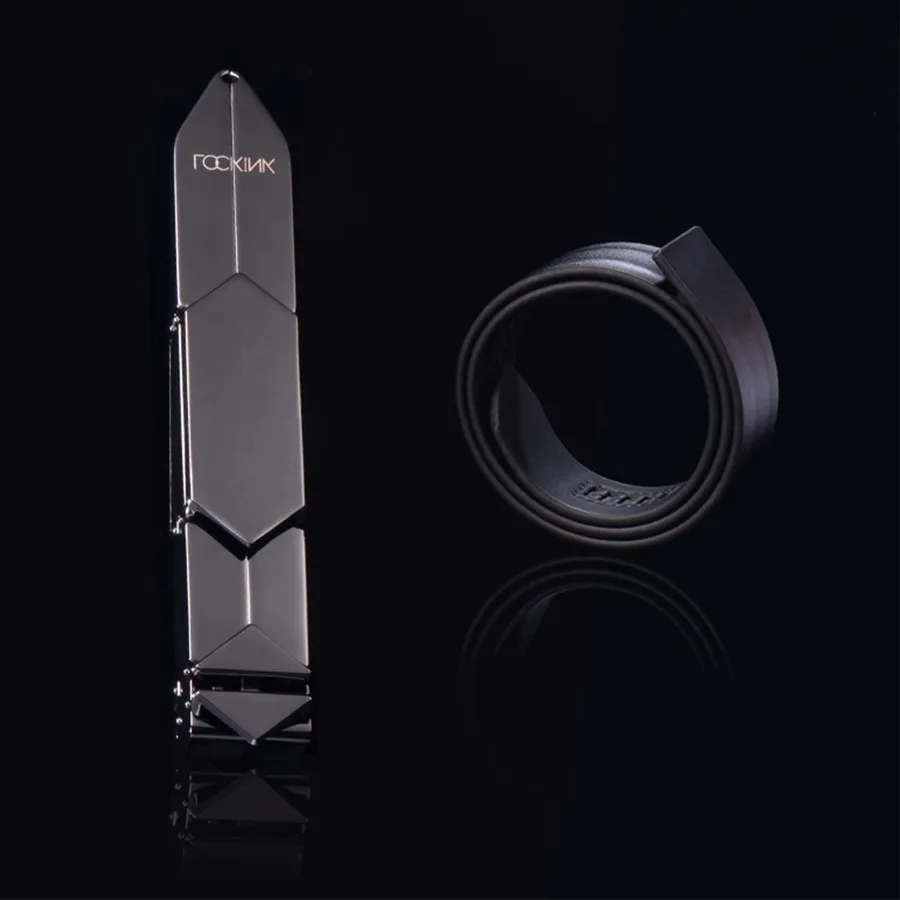 Регулируемая шлепалка LOCKINK Adjustable Slapper for Impact Play, черная, натуральная кожа