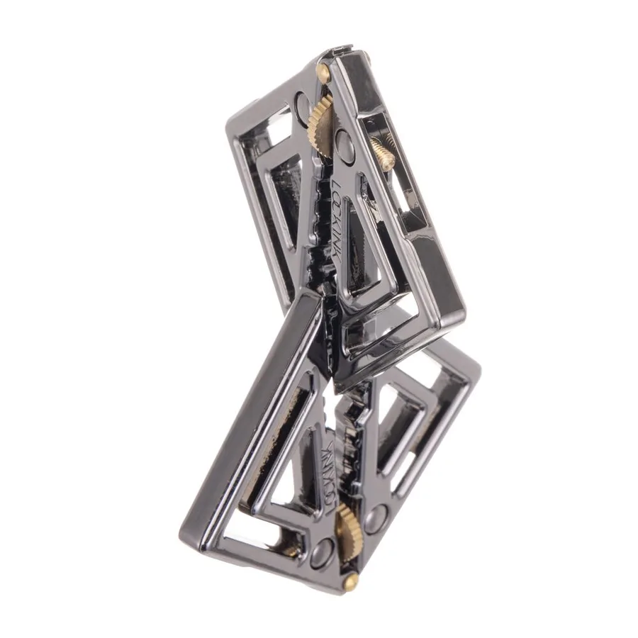 Затискачі для сосків з важкою підвіскою LOCKINK Adjustable Nipple Clamps with Heavy Pendant, під срібло