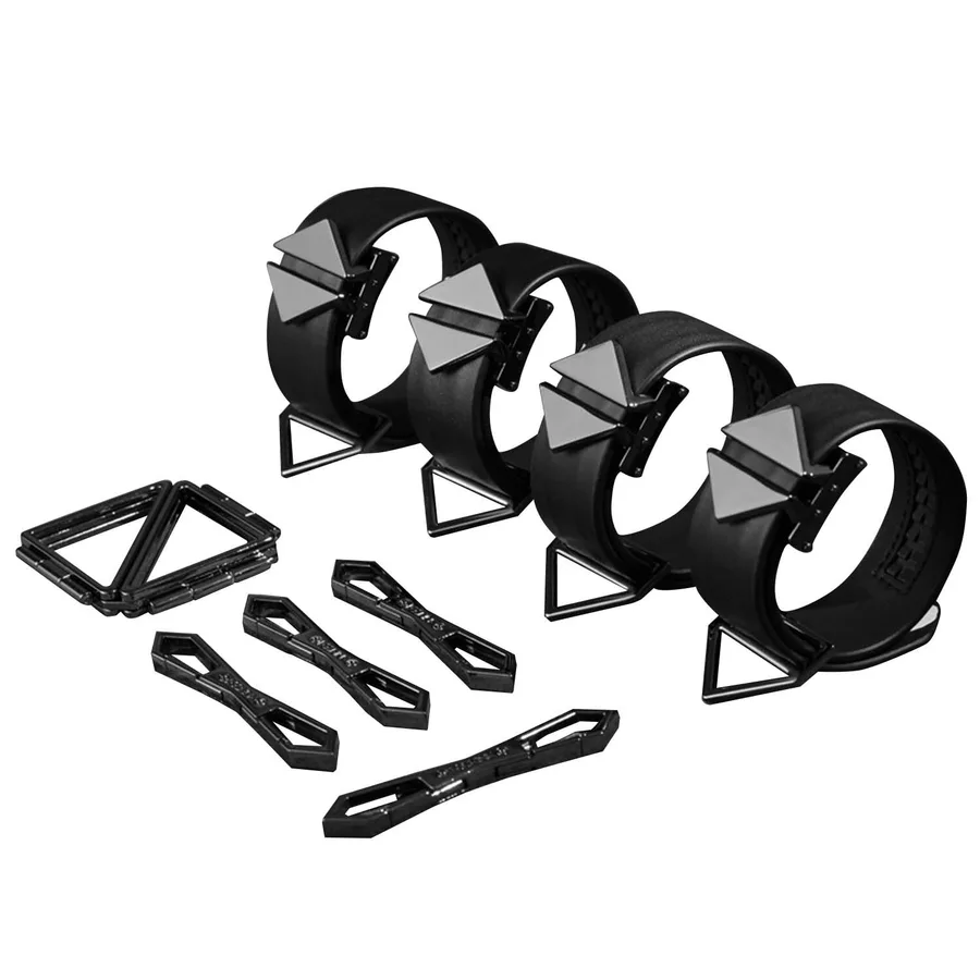 Набор фиксаторов для рук и ног LOCKINK Hogtie Set, черный, ремни из натуральной кожи