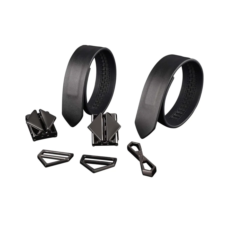 Набор фиксаторов для рук и ног LOCKINK Hogtie Set, черный, ремни из натуральной кожи