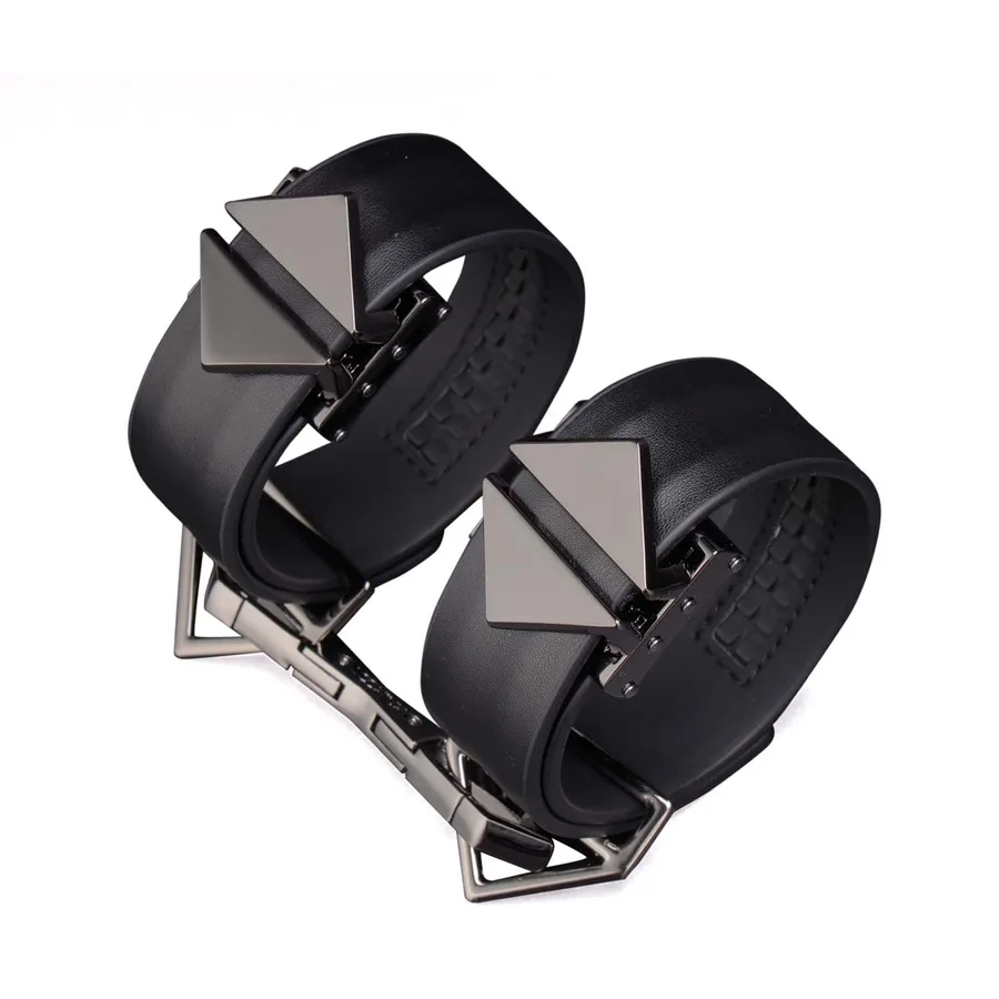 Набор фиксаторов для рук и ног LOCKINK Hogtie Set, черный, ремни из натуральной кожи