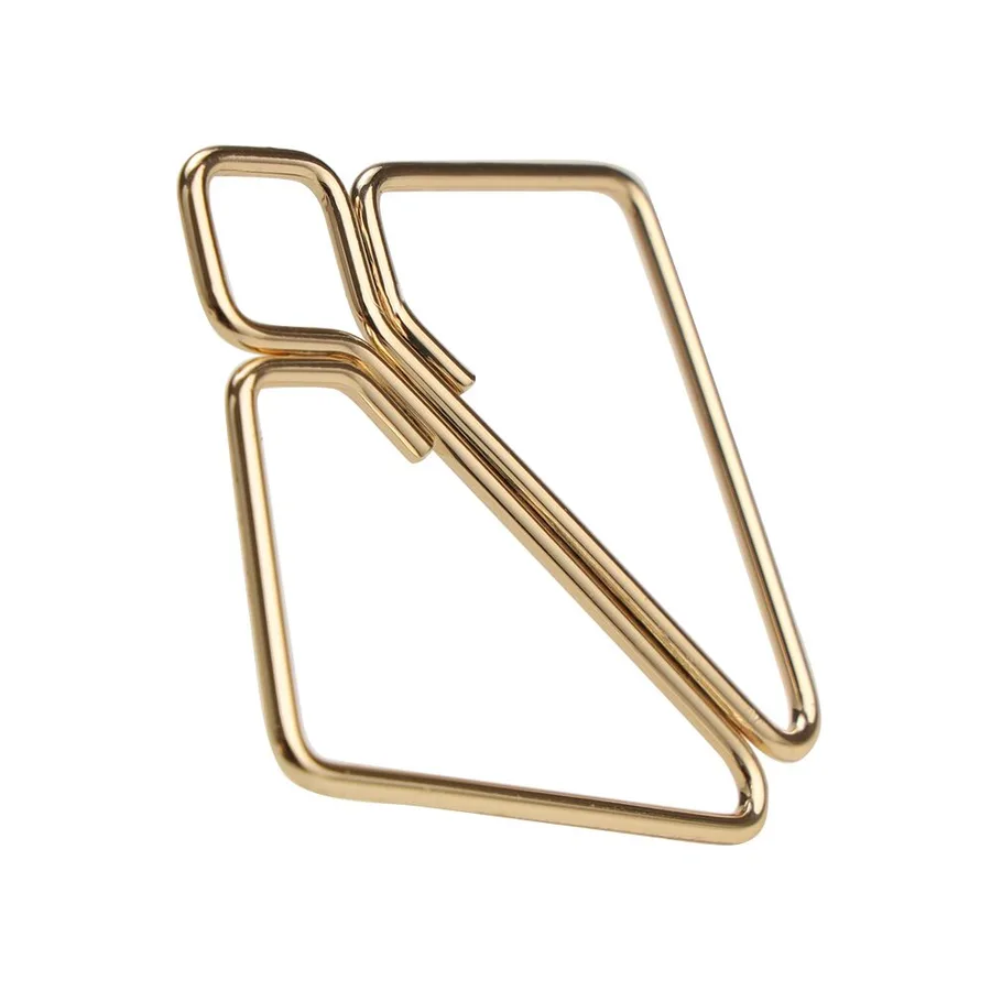SX0844 Затискачі для сосків з важкою підвіскою LOCKINK Nipple Clamps with Heavy Pendant, золотисті