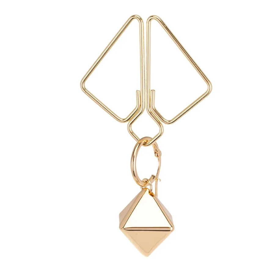 SX0844 Затискачі для сосків з важкою підвіскою LOCKINK Nipple Clamps with Heavy Pendant, золотисті