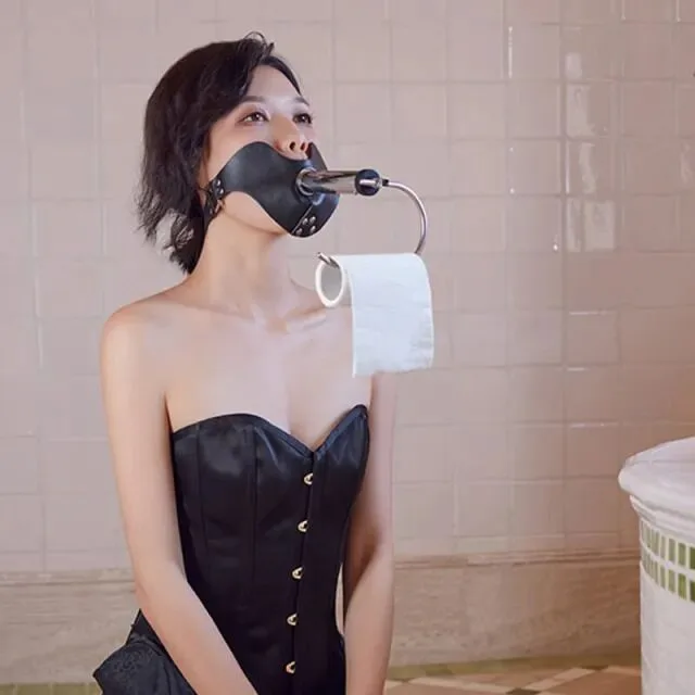 Набір для домінування LOCKINK SEVANDA Objectification Bathroom Set, маска та 4 насадки