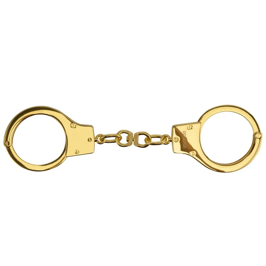 Наручники LOCKINK Pretty-sub Handcuffs, золотистые, металлические, можно открыть без ключа