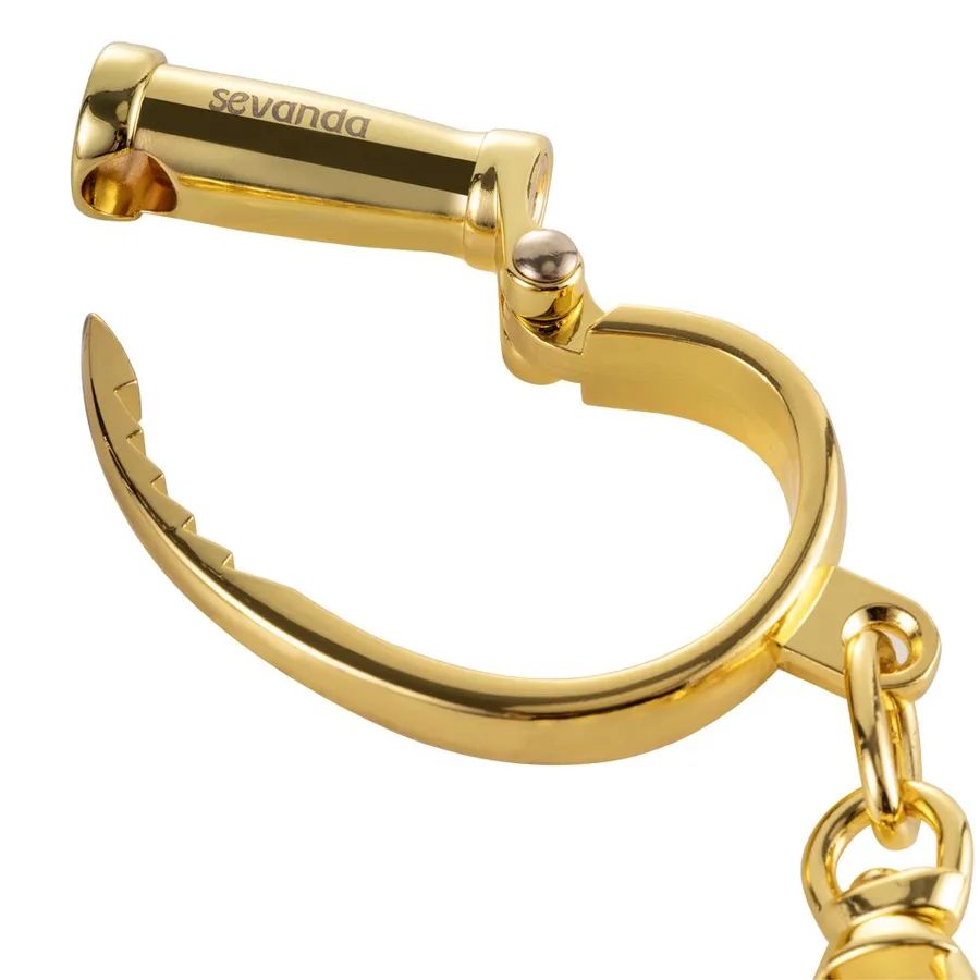 Наручники LOCKINK Love-slave Handcuffs, золотистые, металлические, в форме стремян