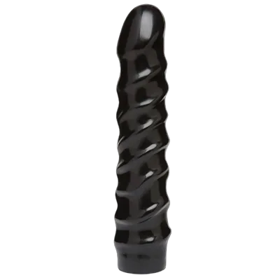 Дилдо Doc Johnson CodeBlack - 8 Inch Raging Vac-U-Lock со стимулирующим рельефом, диаметр 3,8см