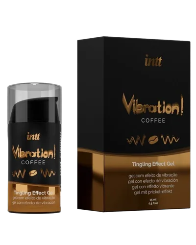 Рідкий вібратор Intt Vibration Coffee (15 мл), густий гель, дуже смачний, діє до 30 хвилин