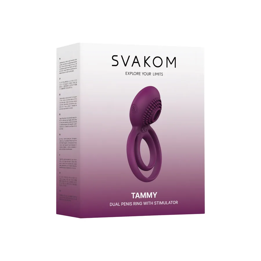 Подвійне ерекційне кільце з вібрацією Svakom Tammy Violet