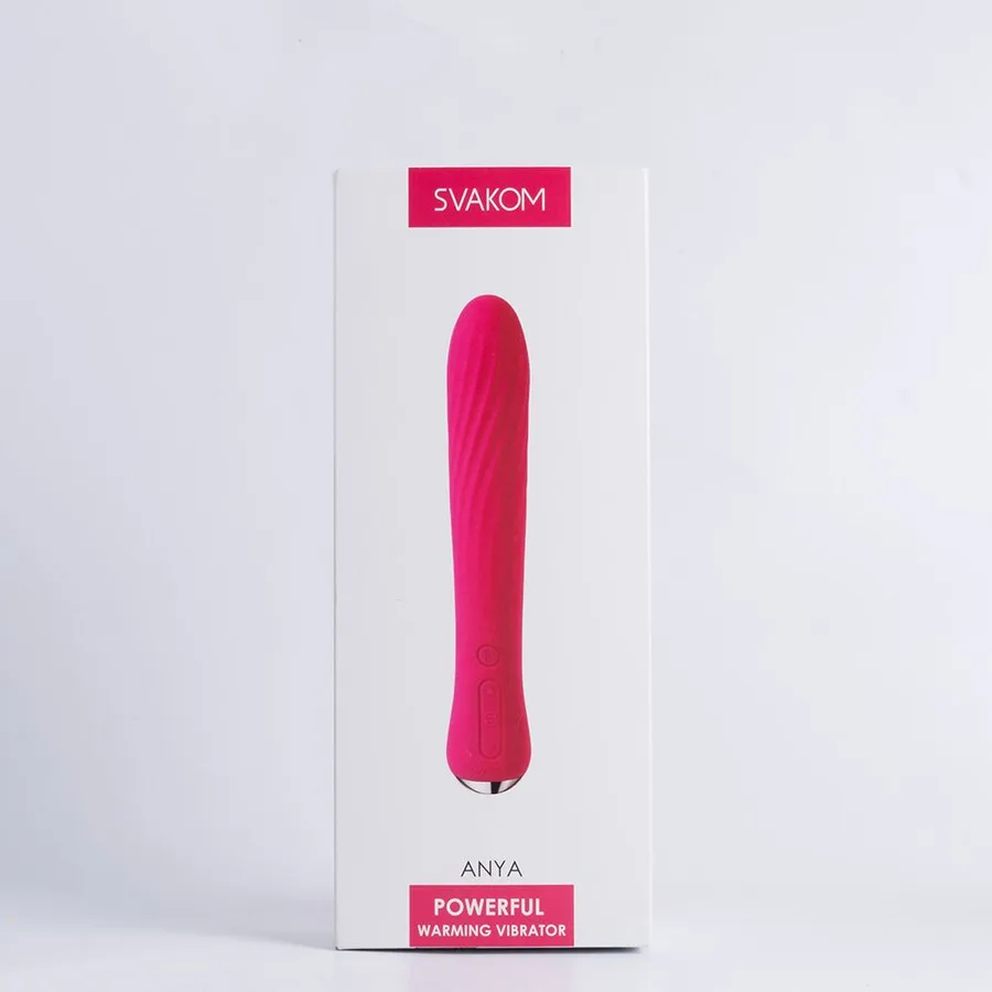 Вибратор с подогревом Svakom Anya Plum Red