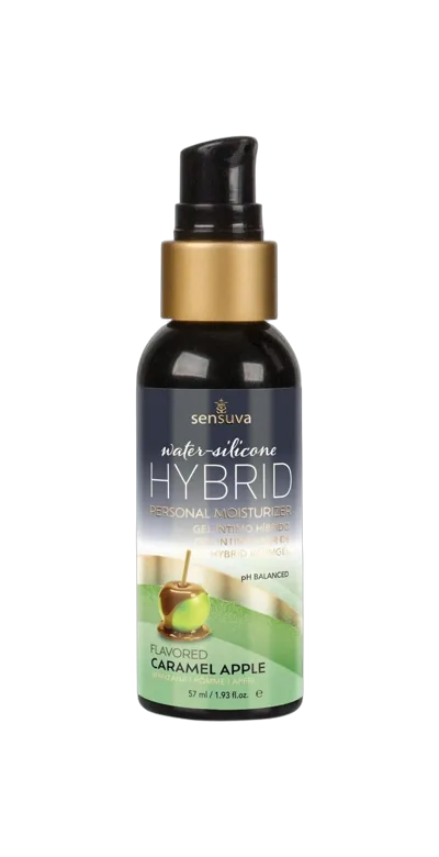 Смазка водно-силиконовая Sensuva Hybrid Caramel Apple (57 мл) без сахара, можно для оральных ласк