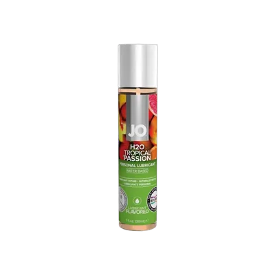Змазка на водній основі JO H2O — Tropical Passion (30 мл) без цукру, рослинний гліцерин