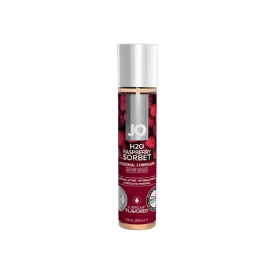 Змазка на водній основі JO H2O — Raspberry Sorbet (30 мл) без цукру, рослинний гліцерин