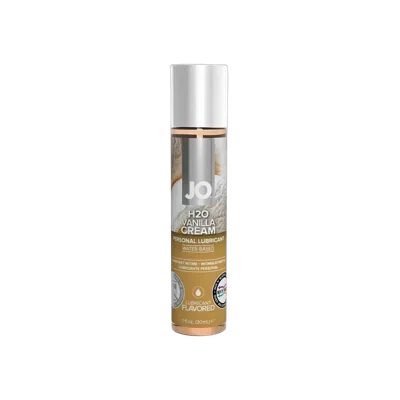 Змазка на водній основі JO H2O — Vanilla Cream (30 мл) без цукру, рослинний гліцерин