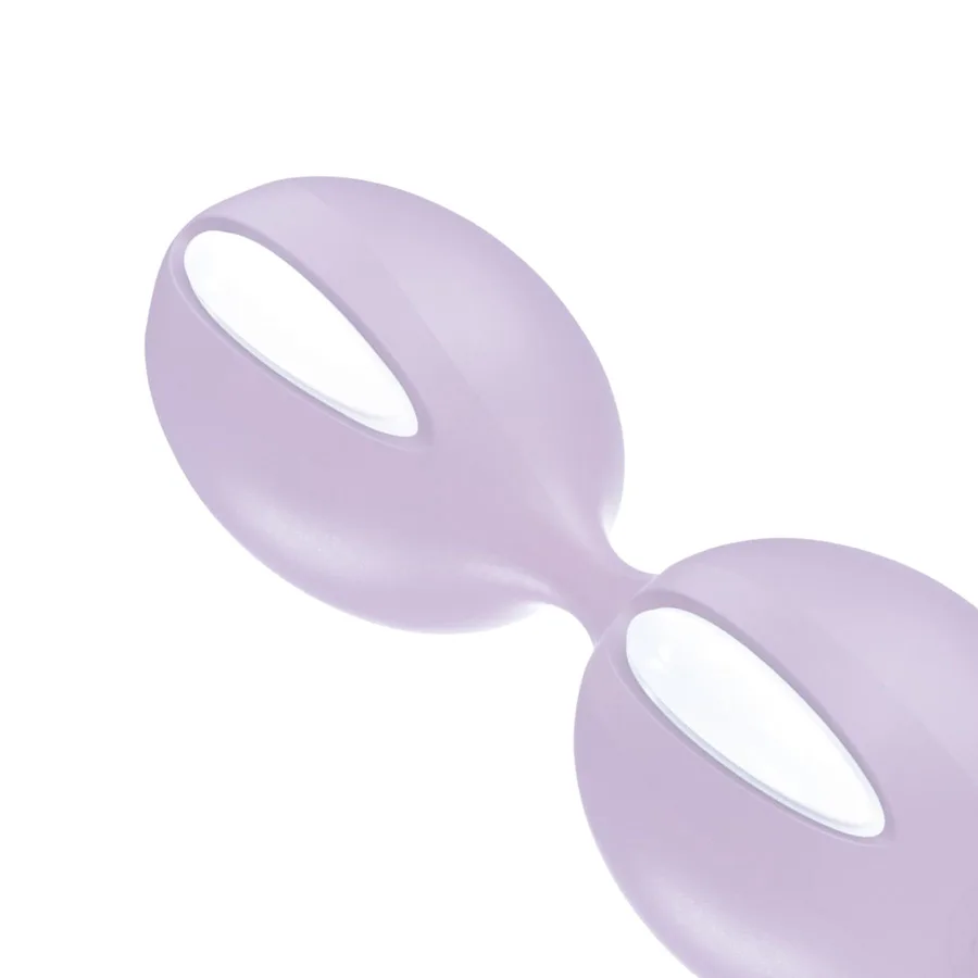 Вагинальные шарики Fun Factory SMARTBALLS DUO, сиренево-белые, 2 шт, диаметр 3,2 и 3,6 см