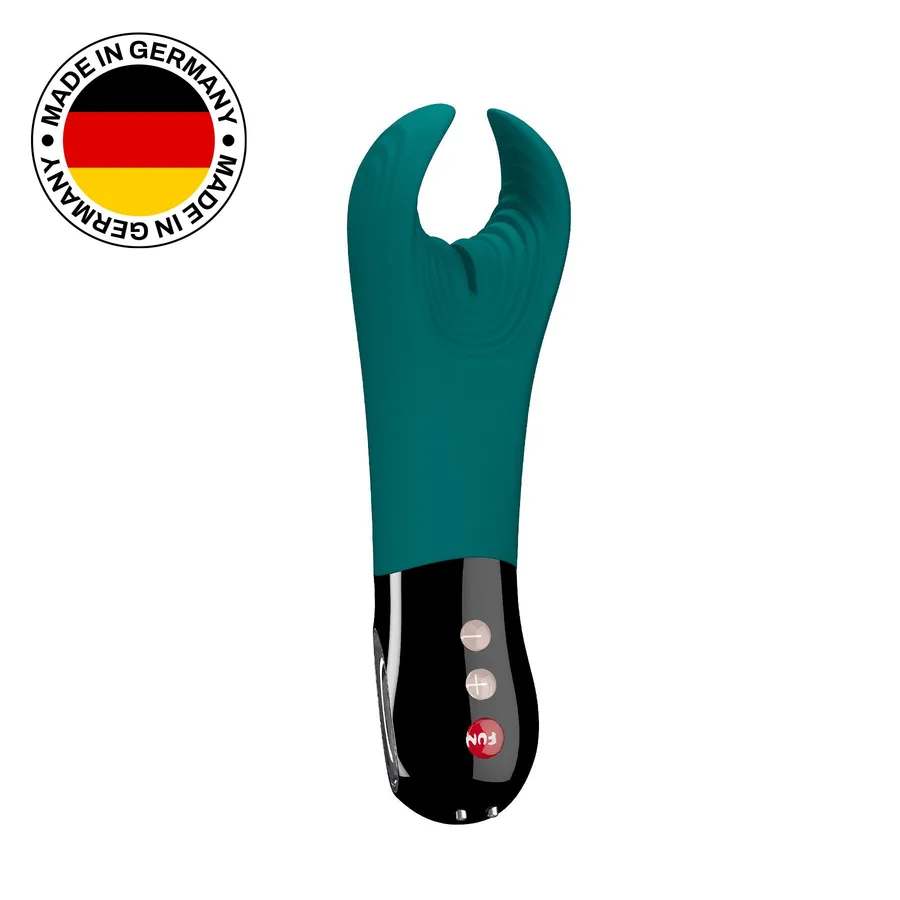 Вибратор для пениса Fun Factory MANTA deep sea blue/black, подходит для парных игр
