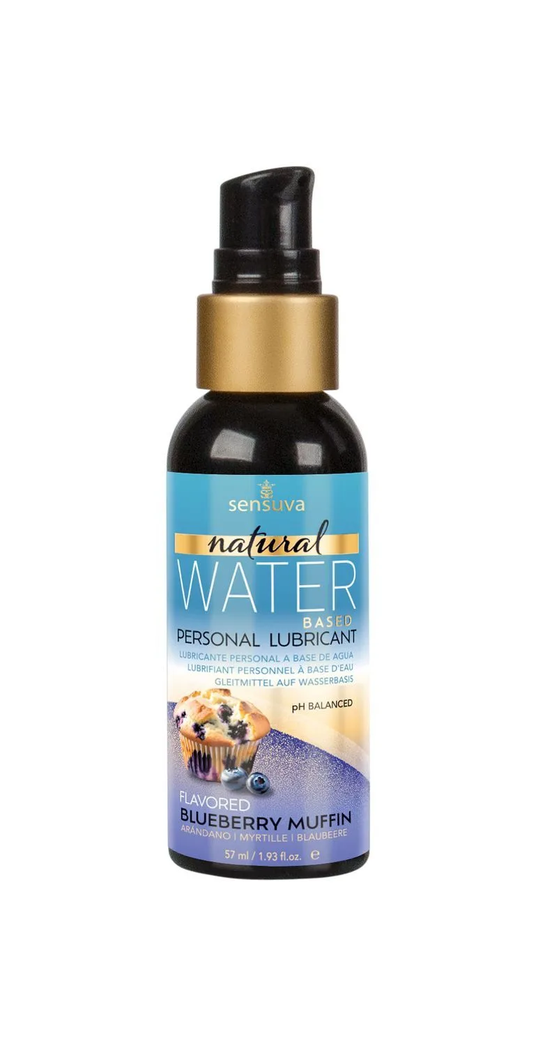 Змазка на водній основі Sensuva Natural Water-Based Blueberry Muffin 57мл без гліцерину та парабенів
