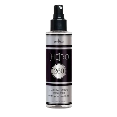 Чоловічий спрей-міст для тіла із феромонами Sensuva HE(RO) 260 Пройняті Body Mist for Him