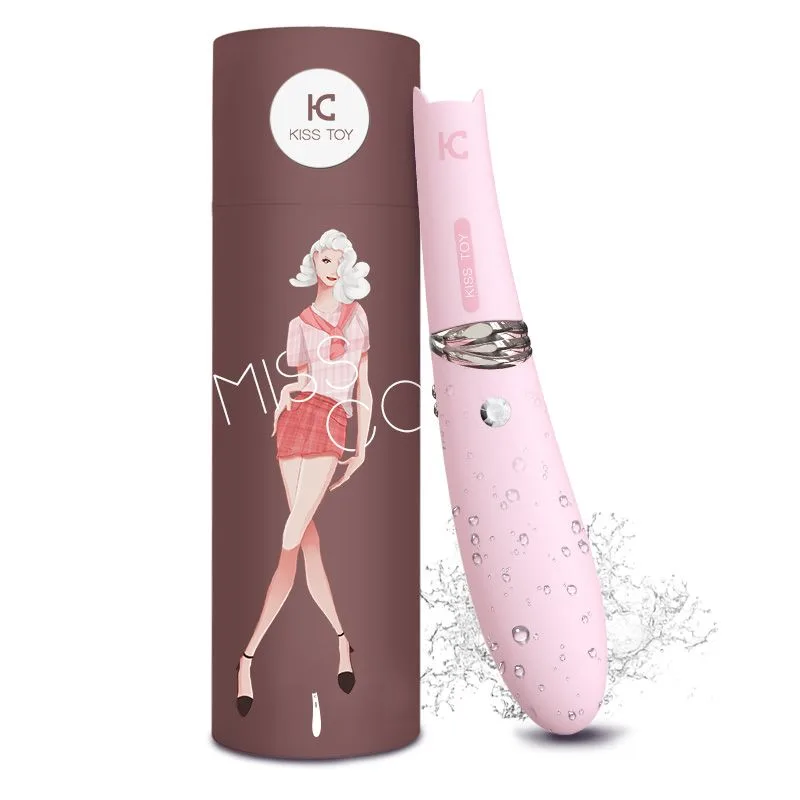 Вакуумный стимулятор с вибрацией KISTOY Miss CC Pink, можно использовать как вибратор, диам. 3,6см