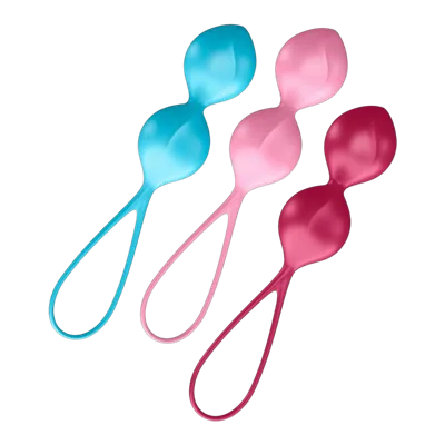 Вагінальні кульки Satisfyer V Balls (3 пари), діаметр 3,4 см, маса 79-114-150г, монолітні