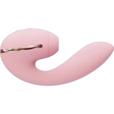 Вакуумний вібратор KISSTOY Tina Mini Pink, вагінально-кліторальний