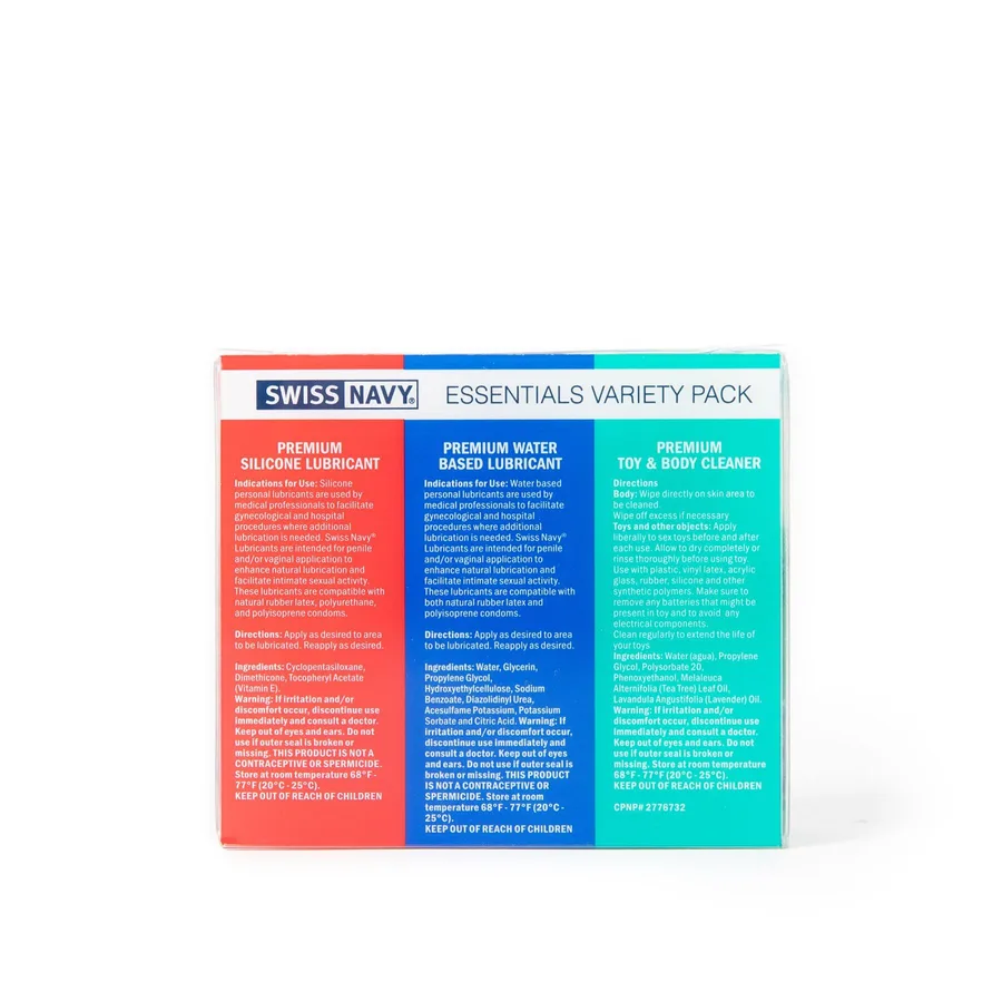 Распродажа!!! Набор Swiss Navy Essentials Variety Pack 3 х 30 мл (срок 21.01.2027)