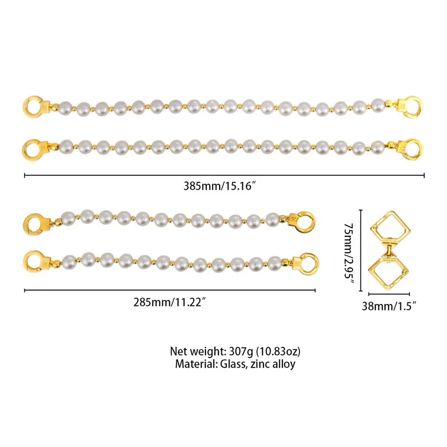 Перлинний набір для фіксації LOCKINK Pearl Bondage & Restraint Set, наручники, поножі, повідець