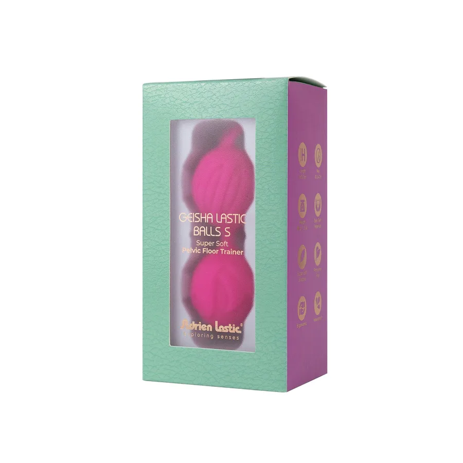 Вагинальные шарики Adrien Lastic Geisha Lastic Balls Mini Magenta (S), диаметр 3,4см, вес 85гр
