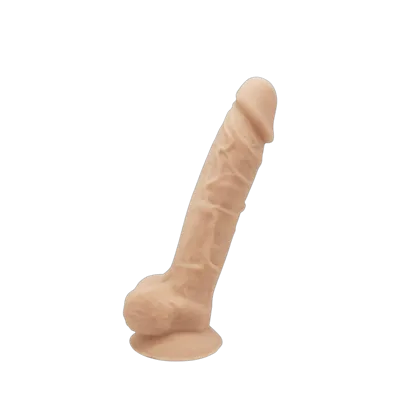 Фалоімітатор SilexD Johnny Flesh (MODEL 1 size 7in), двошаровий, силікон +Silexpan, діаметр 3,8см