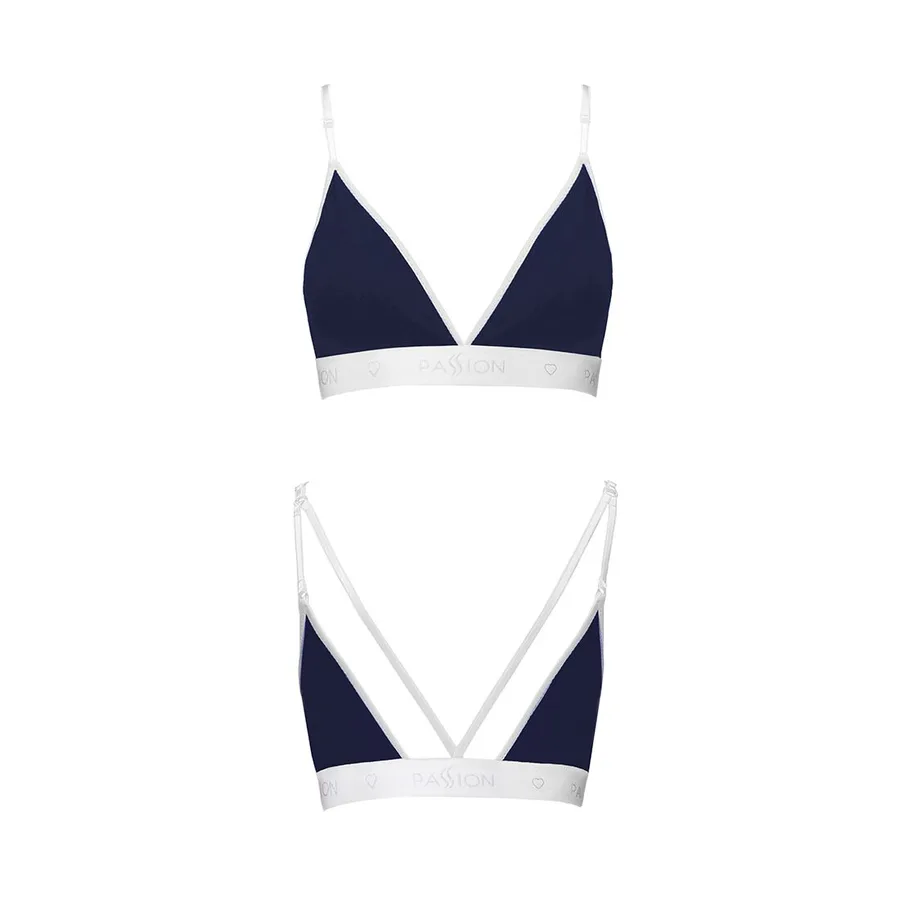 Спортивный топ с двойными бретелями Passion PS007 TOP M, navy blue