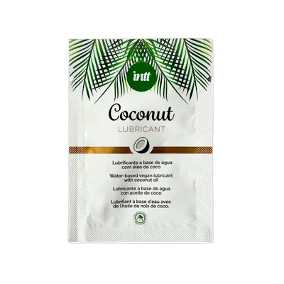 Пробник доглядального лубриканта Intt Coconut з кокосовою олією на водній основі (2 мл)