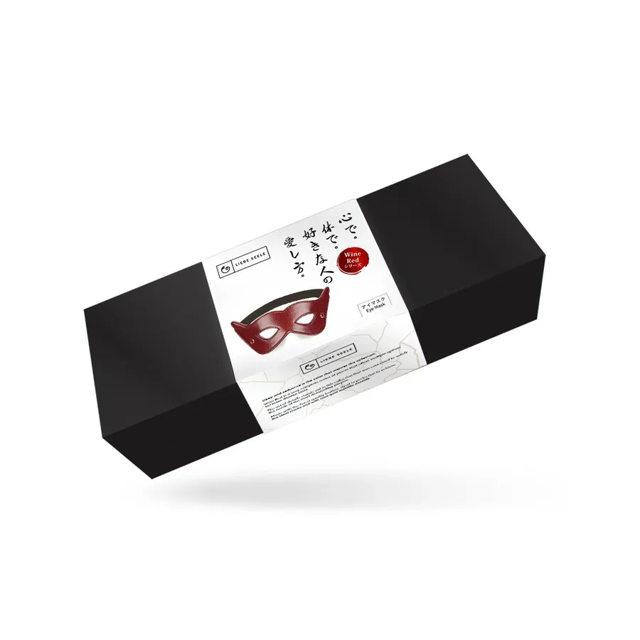 Шкіряна маска на очі Liebe Seele Wine Red Eye Mask
