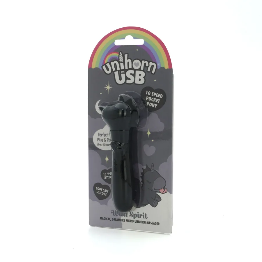 Вібратор-єдиноріжка Unihorn USB Bullet – Wild Spirit, віброкуля, USB-зарядка, 10 режимів