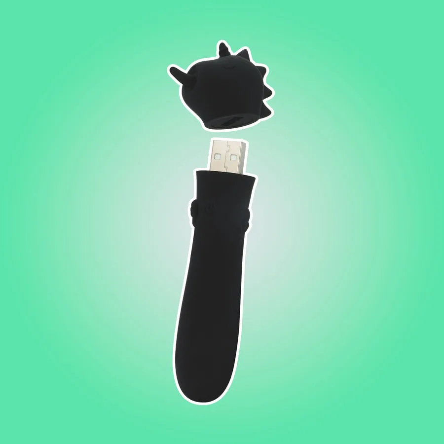 Вібратор-єдиноріжка Unihorn USB Bullet – Wild Spirit, віброкуля, USB-зарядка, 10 режимів