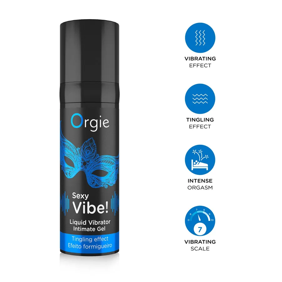 Жидкий вибратор Orgie Sexy Vibe! Liquid Vibrator, 15 мл, с эффектом мурашек