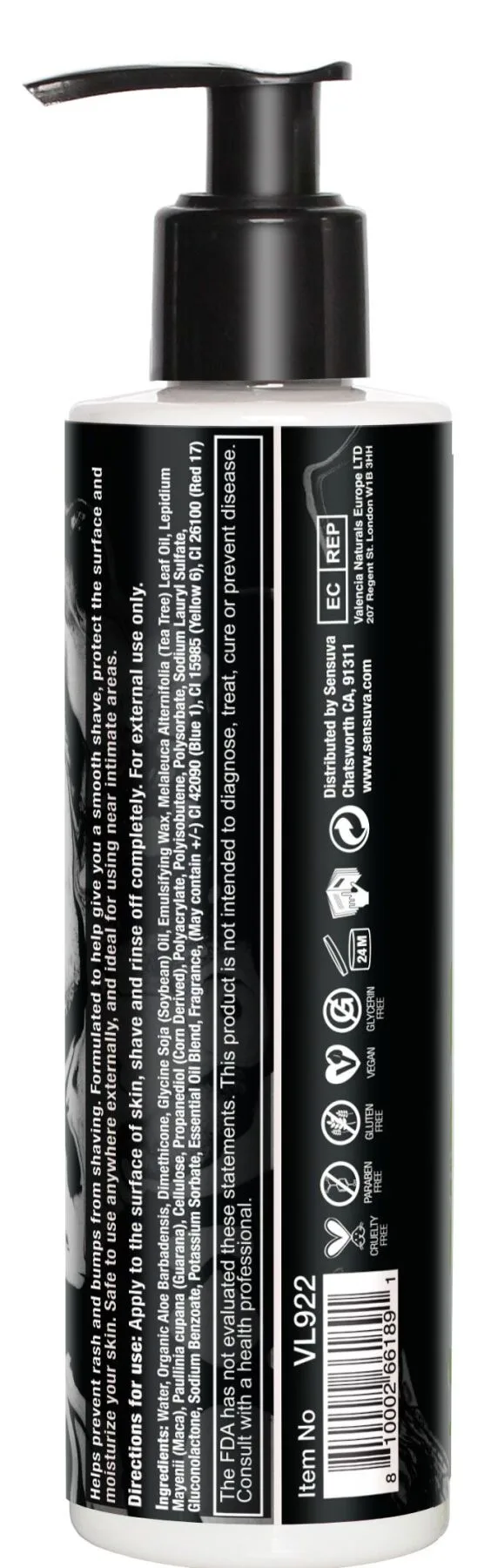 Крем для бритья Sensuva ELXYR Shaving Cream - Dark Temptations (236 мл)