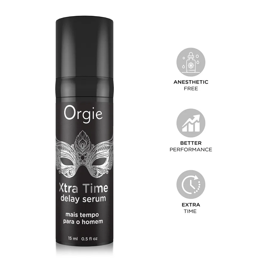 Сироватка-пролонгатор Orgie Xtra Time Delay Serum, 15 мл, без анестетиків, на силіконовій основі
