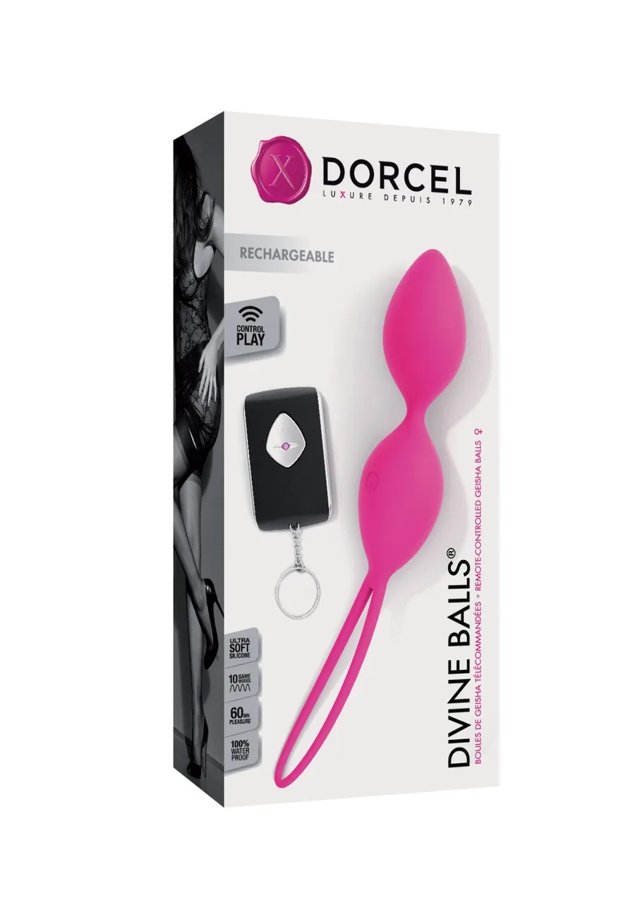 Вагинальные шарики Dorcel Divine Balls, диаметр 3,5 см, масса 91г