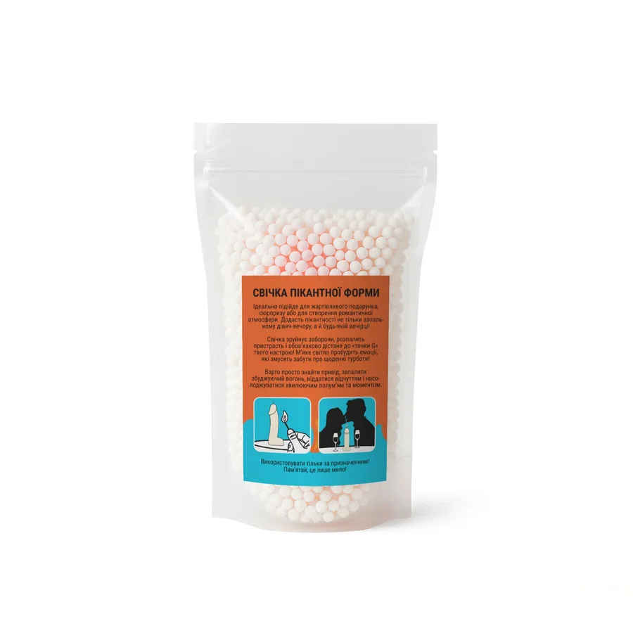 Свеча в виде члена Чистий Кайф MEDIUM Orange
