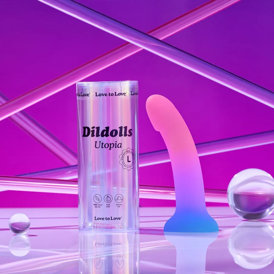 Дилдо з кольоровим градієнтом Love To Love DILDOLLS - UTOPIA L ультрам'який