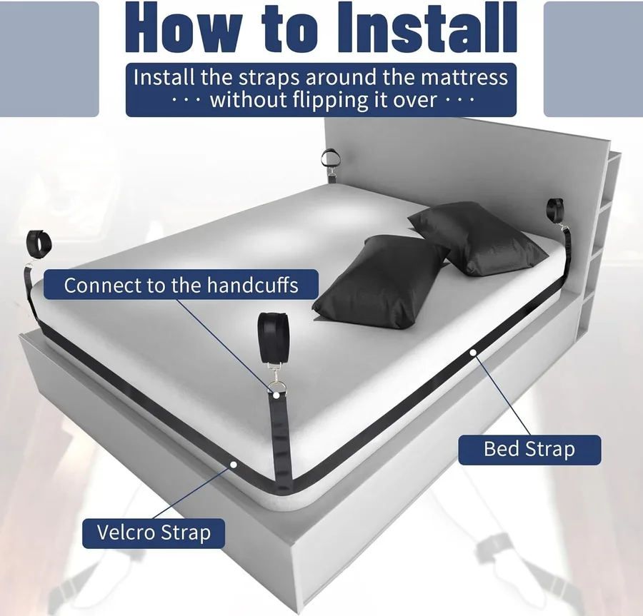 БДСМ-набор LOCKINK YEAHWOW Bed Restraint set