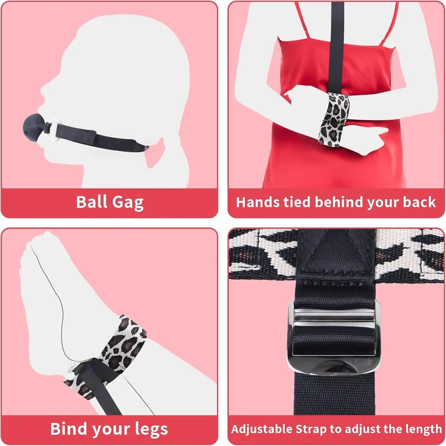 БДСМ-набір LOCKINK YEAHWOW Armbinder Restraint Set Black