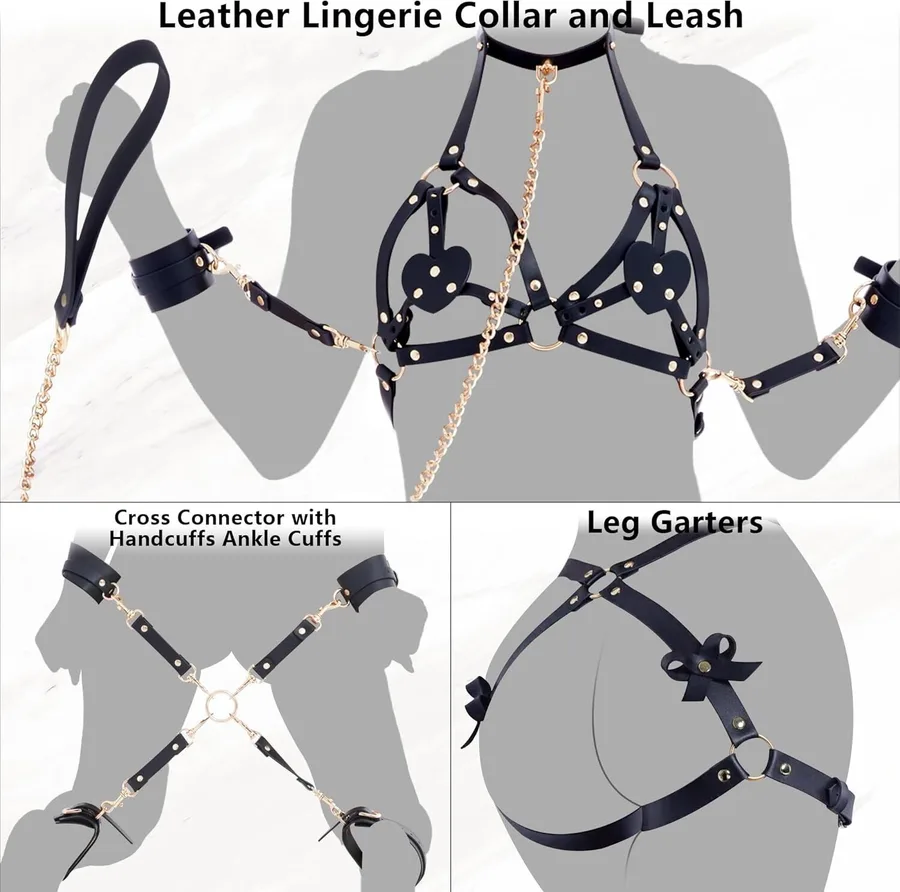 БДСМ-набір LOCKINK YEAHWOW Forced Nadu pose correction set